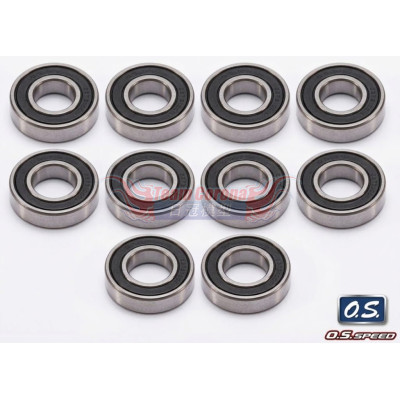 Ielasi Tuned OS 23731000 .21 Front On-road Steel bearing  (black) x10 